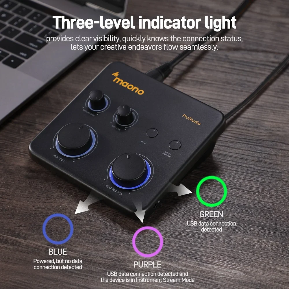 Maono PS22 Lite Audio Interface - Image 11