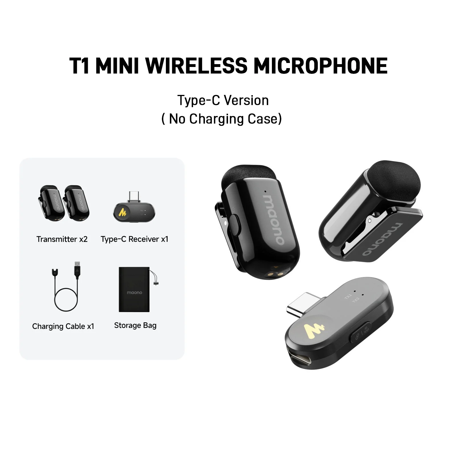 Maono T1 MINI Wireless Microphone - Image 13