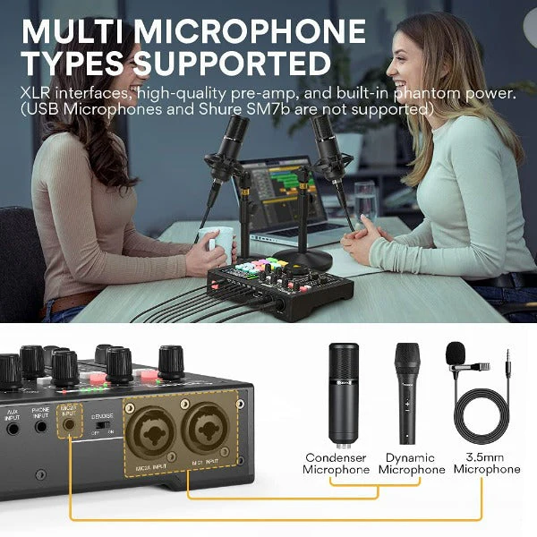 Maonocaster AM100 Audio Interface & Podcast Equipment - Image 5