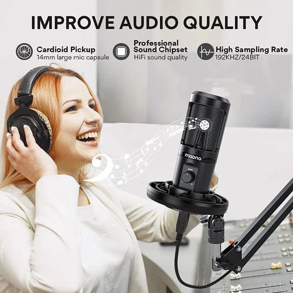 MAONO PM461 Series Condenser USB Microphone - Image 4