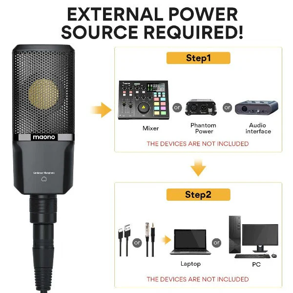 MAONO PM500 Condenser Microphone - Image 5